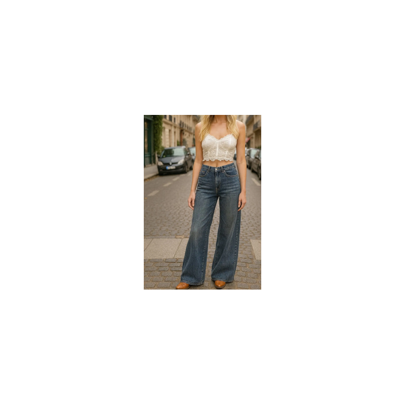 Jean femme large