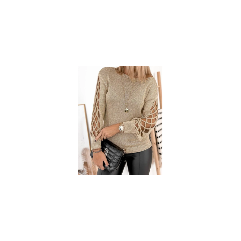 Pull femme maille en lurex