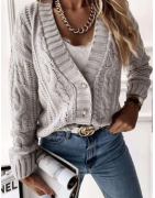 Gilet femme torsadé