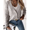 Gilet femme torsadé