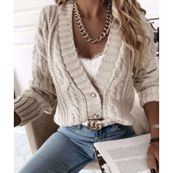 Gilet femme torsadé