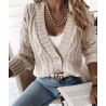 Gilet femme torsadé