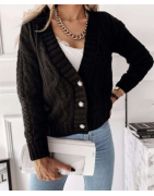 Gilet femme torsadé