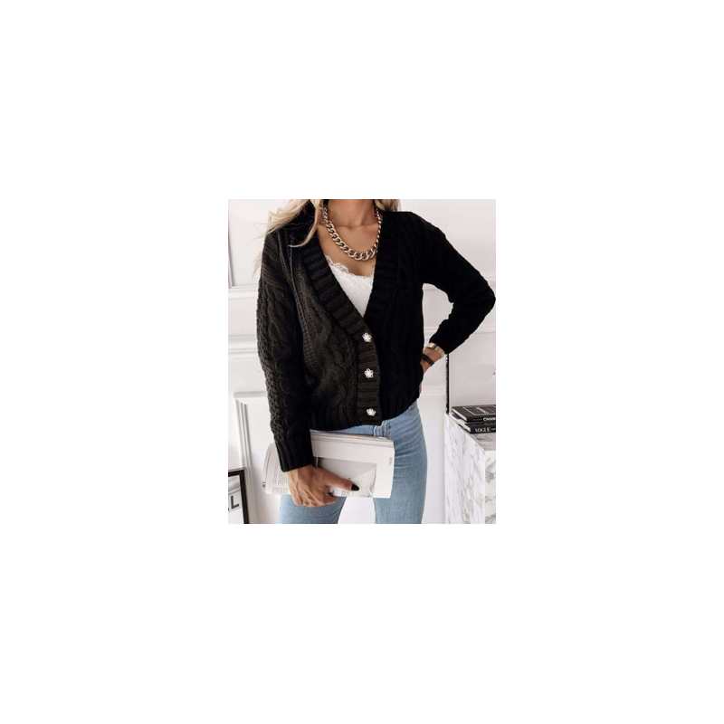 Gilet femme torsadé