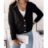Gilet femme torsadé