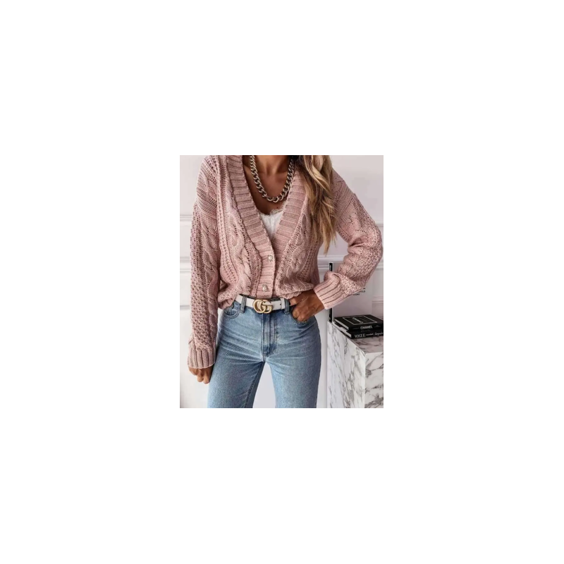 Gilet femme torsadé